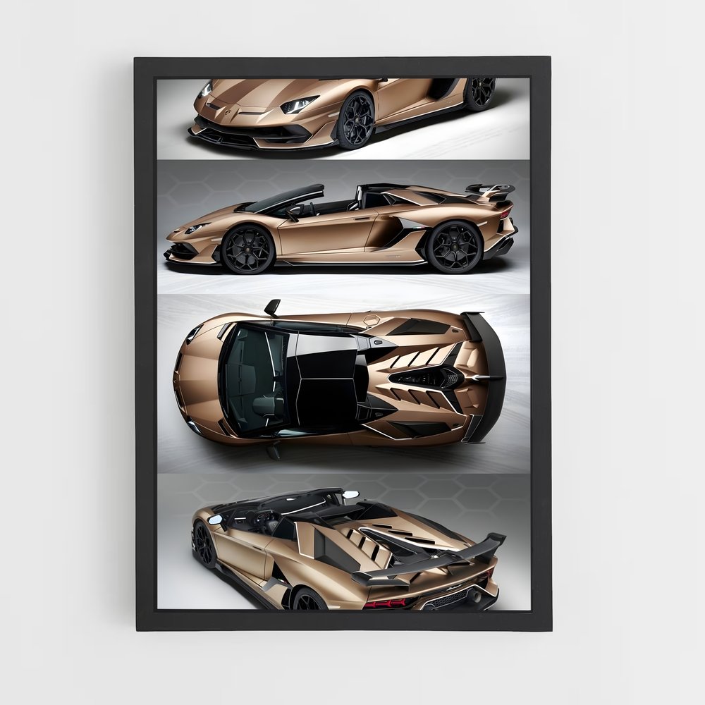 Poster Aventador SVJ Roadster – affiche Lamborghini (vue 2)